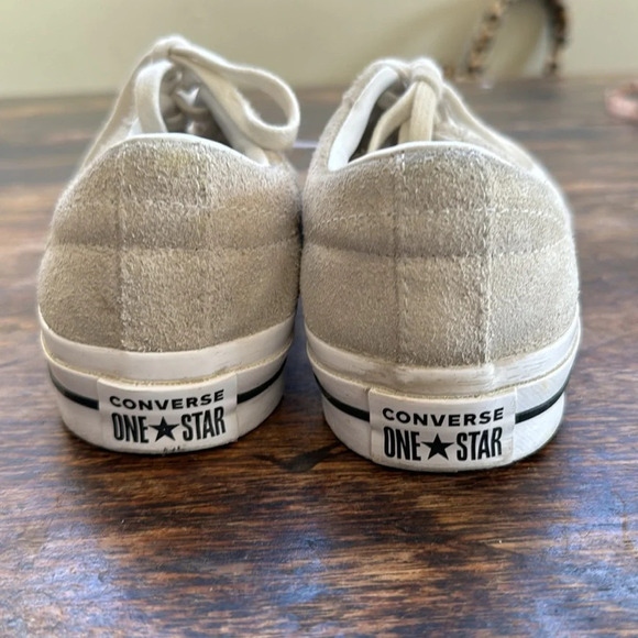 Converse ONE STAR VINTAGE raw SUEDE LOW TOP cream size 7 - Picture 3 of 11